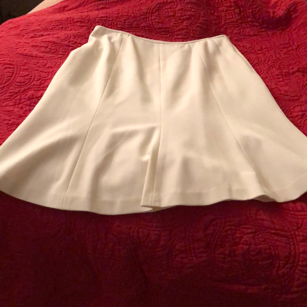 Cream colored a line skirt